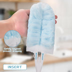 40 Count Duster Refills for Swiffe Duster,360° Heavy Duty Duster Refills, Disposable Microfiber Duster for Cleaning Dusting Furniture Blind Ceiling Fan (40 Count Refills+2 Handle)