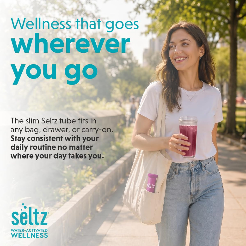 Seltz Mood Support Drink Tablets, Effervescent L-Tryptophan with B Vitamins