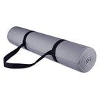 Fitvids 1/4-Inch High Density Thick Non Slip Yoga Mat with Knee Pad and Carrying Strap for Workout, Pilates, Gym Home Exercise, Grey