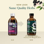Gaia Herbs Black Elderberry Syrup - Made with Organic Black Elderberries (Sambucus nigra) for Immune System Support* - USDA Certified Organic Formula - 5.4 Fl Oz (About 32 to 128 Servings)