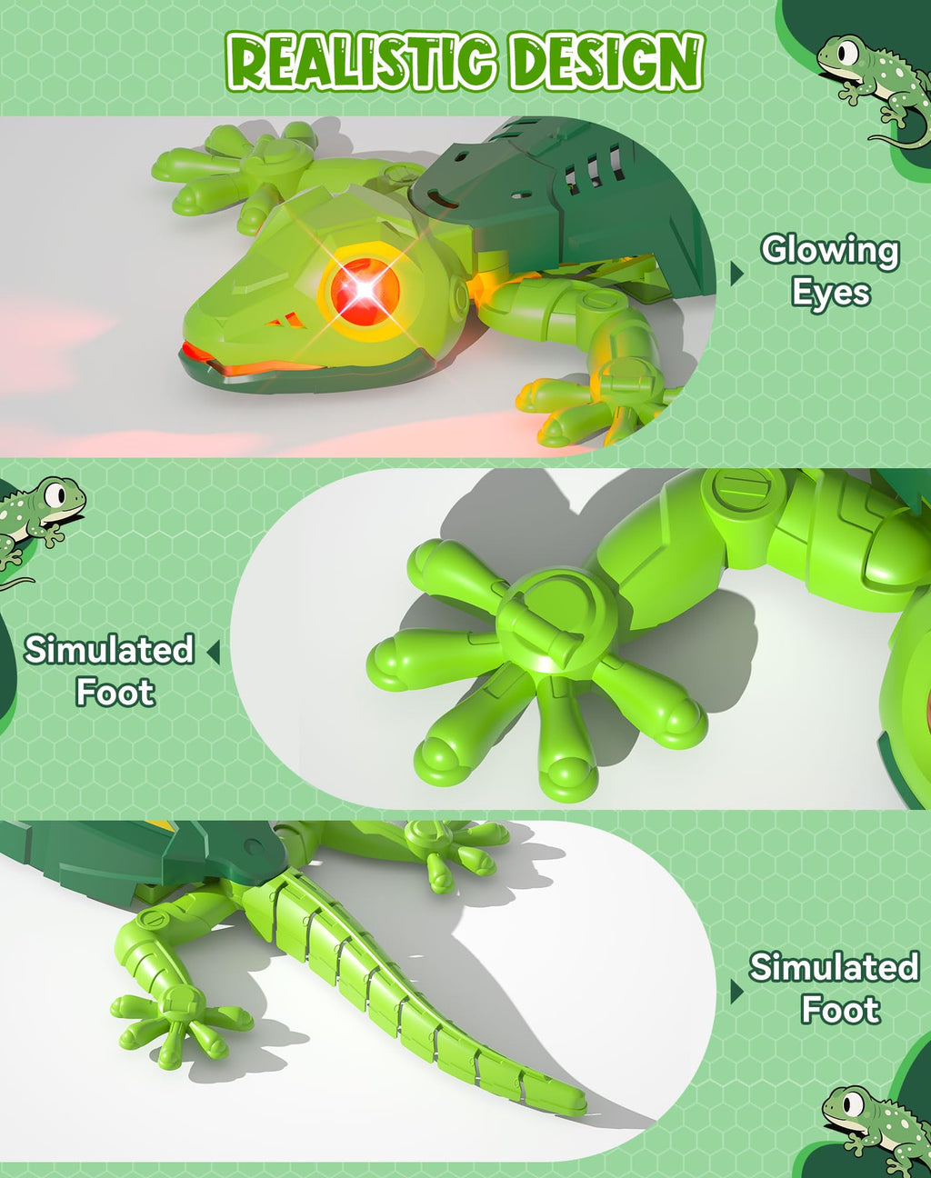 Wall Climbing Lizard,Rc Car Toys for Kids,Remote Control Cars,Wall Crawler Robot Geckos,Fun Kids Toys,Cool Stuff Gadgets 2025,Halloween Christmas Birthday Gifts for Boys Girls Teens Ages 3 4 5 6 7 8 +