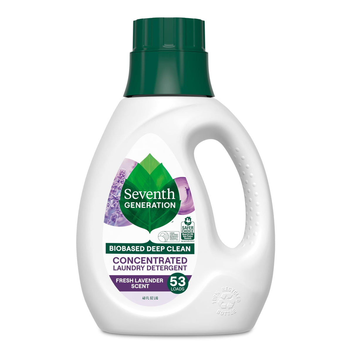 Seventh Generation Laundry Detergent, Fresh Lavender, 40 oz, 53 Loads