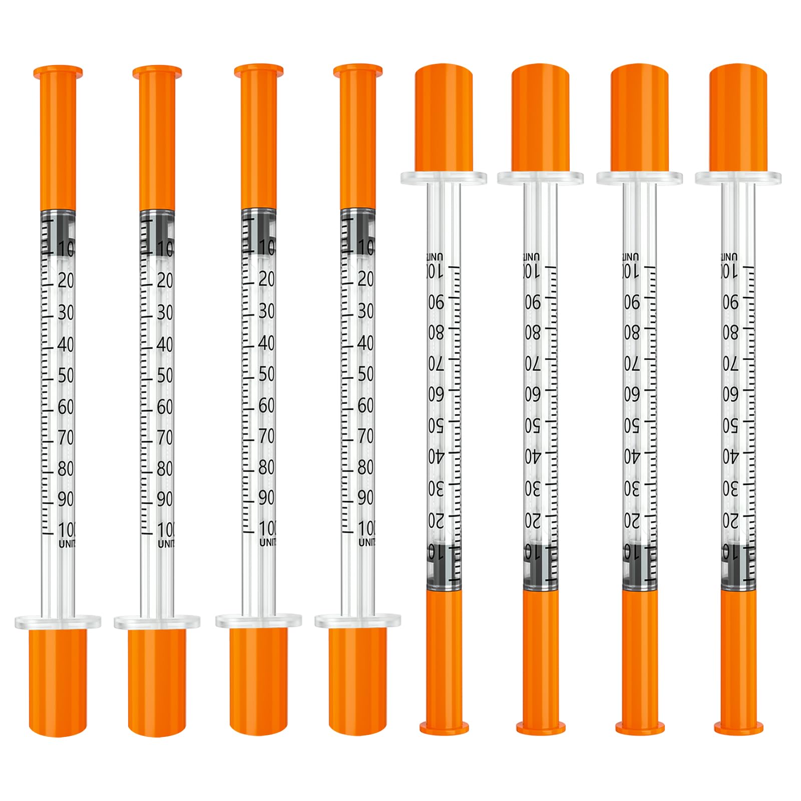 Jeringas, 1mL 31G 1/2" (12.7mm) jeringas con agujas para inyectar, Empaque Individual | Individually Wrapped, 100 Pack