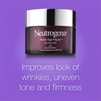 Neutrogena Triple Age Repair Face Moisturizer - with Hexinol Technology & Vitamin C, Anti-Wrinkle Face Cream with SPF 25, Visibly Reduces Wrinkles & Firms Skin, 1.7 oz