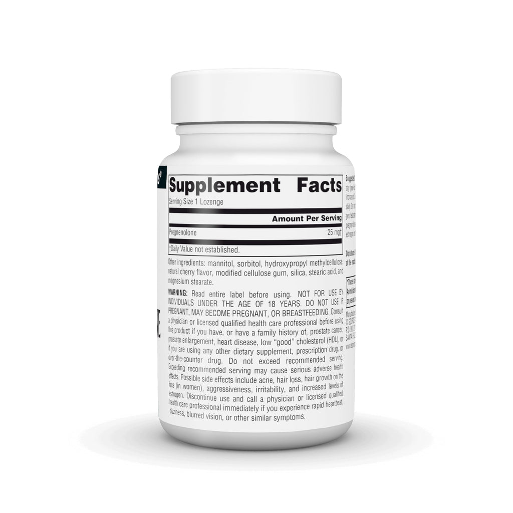Source Naturals Pregnenolone 25mg - 120 Cherry Lozenges