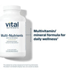 Vital Nutrients Multi-Nutrients with Iron and Iodine - Vegetarian Multivitamin and Mineral Supplement with Iron - Gluten, Dairy, Soy Free - Non-GMO - 180 Capsules