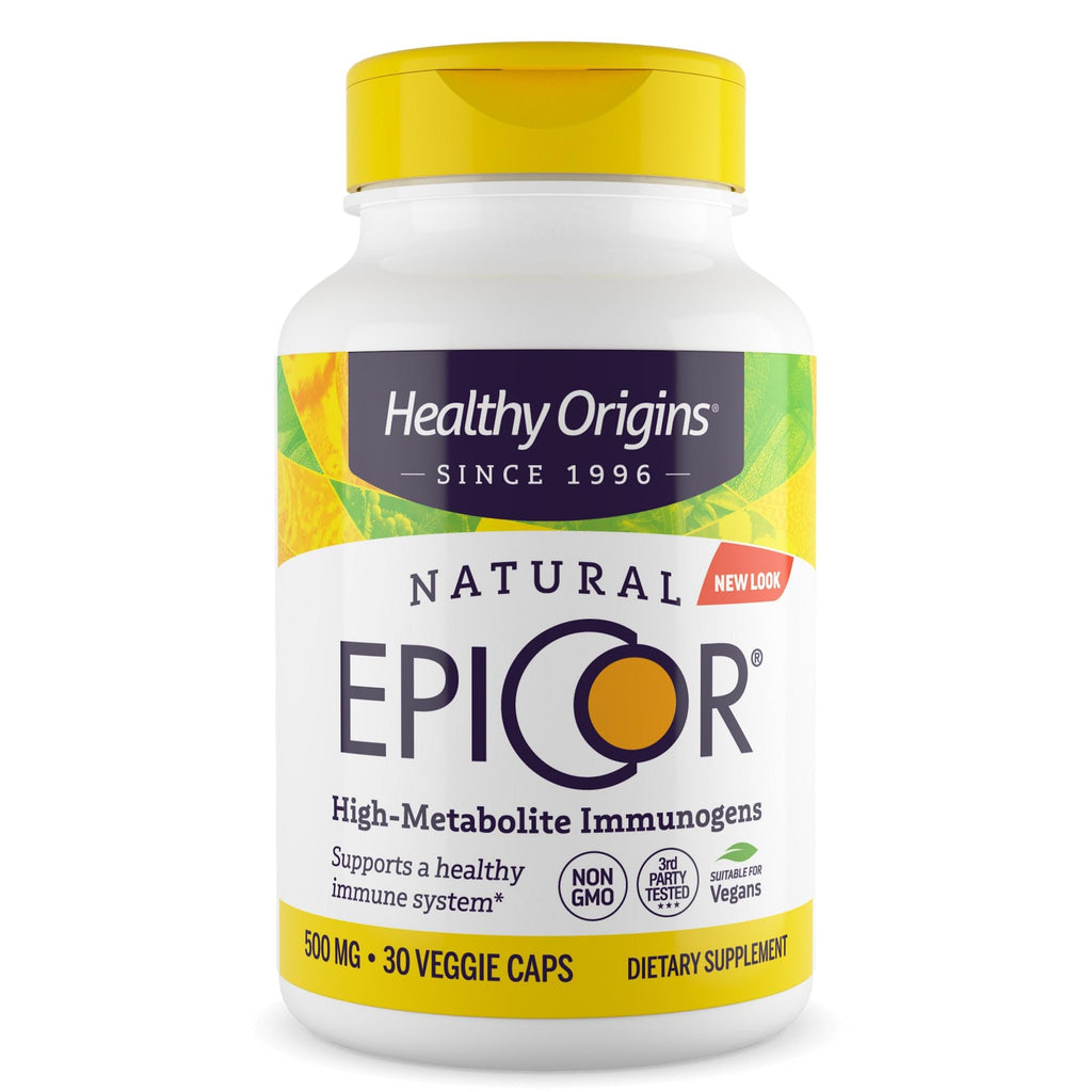 Healthy Origins EpiCor 500 mg, 30 Veggie Capsules - Featuring Clinically Studied Dried Yeast Fermentate - Supports Immune Function, Seasonal Wellness & Healthy Respiratory Health - 1 Month Supply