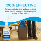 Sharpshooter, Heavy-Duty Trash Can Odor Eliminator & Degreaser, Garbage Surface Cleaner and Deodorizer Foam, Professional-Grade, Fresh Citrus Scent, 32 oz