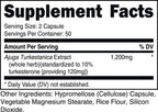 Bucked Up Turkesterone 1200mg | Ajuga Turkestanica Extract Standardized 10% | Non GMO Gluten Free Third Party Tested | Plant Based Supplement Capsules (100 Capsules, 50 Servings)