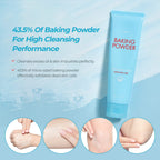 ETUDE Baking Powder Crunch Pore Scrub (0.25 Fl Oz x 24 Pouches), Facial Scrub, 43.5% Baking Powder for Deep Cleansing, Gentle Exfoliation, Cooling Effect, Hydrating, Korean Skin Care, Beauty