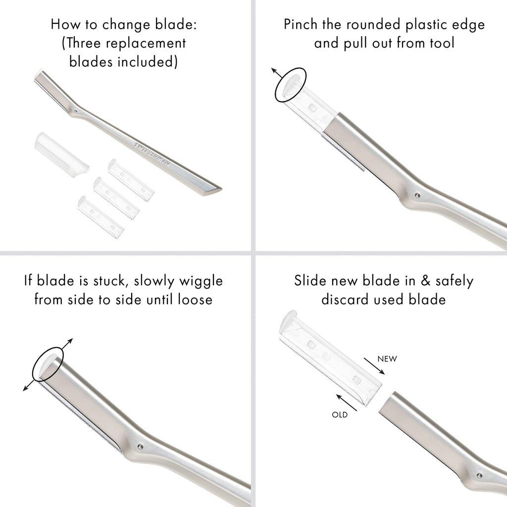Tweezerman Facial Razor Stainless Steel