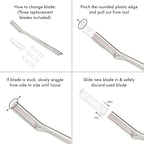 Tweezerman Facial Razor Stainless Steel