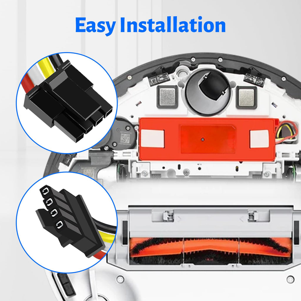 TQTHL Battery for Xiaomi Roborock S5, S5 Max, S50, S6, S6 MaxV, S7, Q7 Max V Ultra Pure, Q5 Q5 Max Q5 Pro, Brr-2p4s-5200s, Mijia 1st and 2nd Generation Robot Hoover（Not for Roborock Qrevo ）