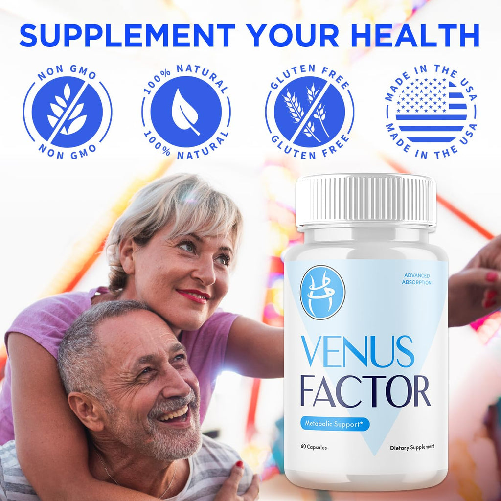 Venus Factor Capsules, Official VenusFactor Pills with All Natural Ingredients, Advanced Overall Health and Wellness Vitamins Supplement Formula for Maximum Strength Multivitamin Support (60 Capsules)