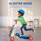 HYES 5 in 1 Baby Push Walker for Baby Boy, Activity Center Learning to Walk, Sit to Stand, Early Learning Push Toys for Infant 12 Months, Walking Toys Gift for Toddler Boys, Blue