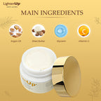 OMIC Lighten-Up Anti-Aging, Skin Brightening Cream - 4.4 fl oz / 100 ml - with Argan Oil and Shea Butter