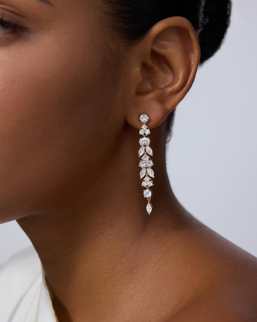 PAVOI 14K Yellow Gold Plated Cubic Zirconia Dangle Earrings for Women