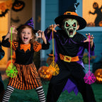 HLARTNET 40Pcs Sticky Spider Web Hand Party Favors, Spider Toys Bulk for Kids Boys, Gifts for Birthday Halloween Goodie Bag Filler or Classroom Prizes