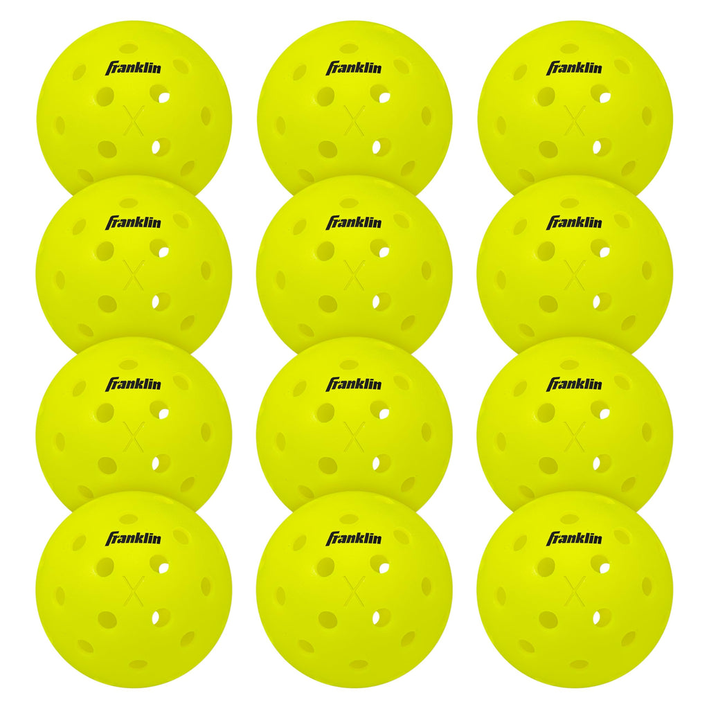 Franklin Sports x-40 Performance Outdoor Pickleballs - Usapa Approved (12 Pack)