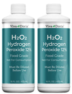 Viva Doria H2O2 Hydrogen Peroxide 12% Aqueous Solution - Food Grade, 16 Fl Oz (2)