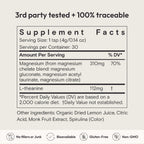 Moon Juice Magnesi-Om Magnesium Powder Supplement - Chelated Magnesium Complex + L-Theanine Blend for Rest, Relaxation & Regularity - Vegan, Non-GMO & No Sugar, Blue Lemon, 4.2 oz, 30 Servings