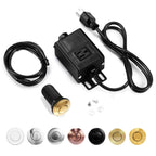 Sink Top Air Switch Kit Garbage Disposal Part by CLEESINK (LONG/3.5", Polished Gold)