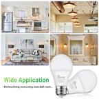 JIANGSILING A19 LED Light Bulb, 75W Equivalent LED Bulb, 11W 2700K Warm White, 1100 Lumens, Non-Dimmable Light Bulbs, CRI 85+, No Flicker E26 Base Bulbs for Home Office, 24-Pack
