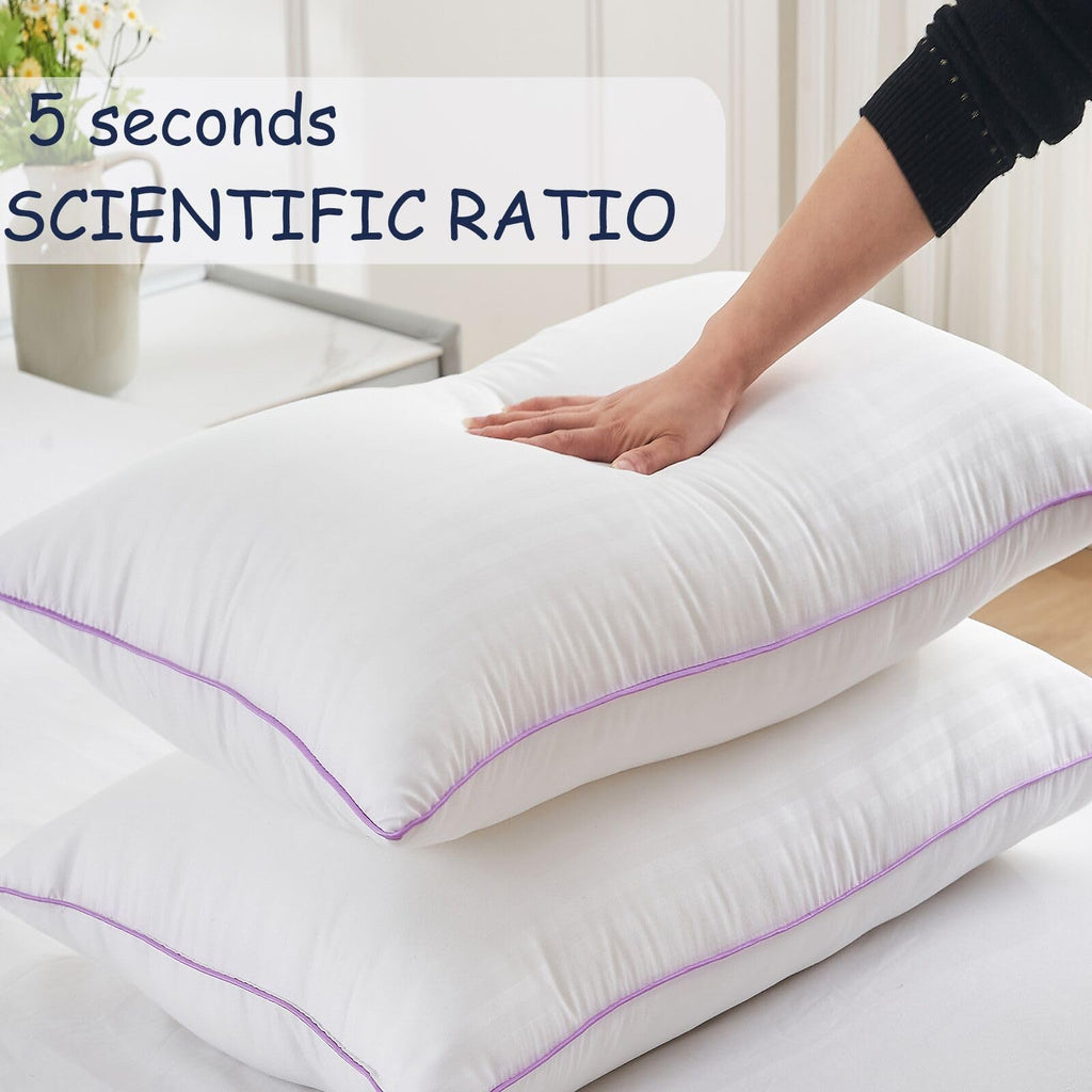 Bed Pillows King Size Set of 2,side sleeper pillow,Down Alternative Fill