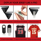 AVIVA Sports- Invisible Wall Jersey Hanger | Jersey Hanger for Wall Display | Great for Any Sports Jerseys | Sports Display (Single Pack)