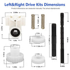 360289 Left Drive Kit & 360290 Right Drive Kit Pool Cleaner Bearings Tune Up Kit for Pentair Kreepy Krauly Rebel & Kreepy Krauly Warrior Pool Automatic Suction Cleaners/Vacuum Drive Axle Assembly