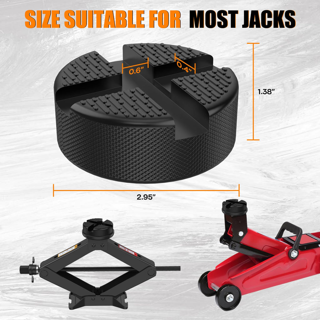 Universal Floor Jack Pads 4 PCS Pinch Weld Jack Pad - Car Jack Stand Adapter, Lift Frame Rail Protection Car Accessories
