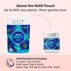 OLLY Men's Multivitamin Gummy, Immune Support, Vitamins A, C, D, E, B, Lycopene, Zinc, BlackBerry, 60 Day Supply - 120 Count