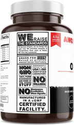 Ancient Origins Grass Fed Beef Organs Supplement 4500 mg - Desiccated Liver, Bone Marrow, Heart, Spleen, Pancreas & Kidney, Non-GMO, Gluten Free, Undefatted (180 Capsules, 750mg Each)