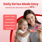 Zeolite Detox for kids & Adult Sugar Free Zeolite Detox Gummies with Chlorella, Apple Pectin, Artichoke, Milk Thistle, Dandelion, Vitamin C & E for Immune & Gut 60 Counts Raspberry Flavor, 2 Packs