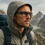 Wraparound full lens Safety Glasses with Readers photochromic Sport Magnifying Safety Reading Goggles for Men Women (black, 2.75, multiplier_x)