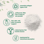Micro Ingredients Bovine Collagen Peptides Powder, 1lb | Type I & III + Natural Protein | Grass-Fed Bovine Source | Unflavored | Paleo, Non-GMO