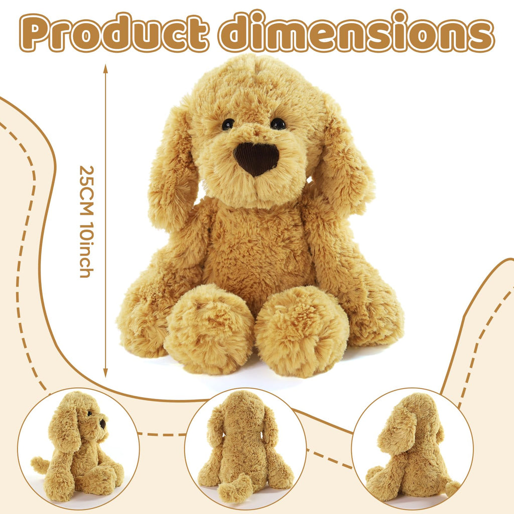Furvana The Golden Retriever Plush Stuffed Animal, 10"