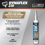 DAP Dynaflex 230 Pro Elastomeric Sealant, White WT099, 10.1 Oz (7079807102)