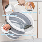 2-Pack Collapsible Buckets - 2.6 Gallon (10L) Large Capacity, Essential for RV, Garden Cleaning, Car Washing, Camping, Fishing, Multi-Purpose Durable Portable Buckets, Easy Storage, Use Anywhere