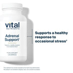 Vital Nutrients Adrenal Support - Adrenal Support Supplements for Gland Function and Cortisol Management - Supports Energy and Stress Levels - Gluten, Dairy, Soy Free - 120 Capsules