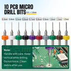 Micro Drill Bits Set with Pin Vise Hand Drill Manual, Jewelry Drill Kit