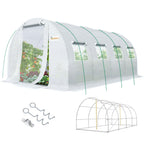 KING BIRD Premium 10x6.6x6.6FT Greenhouse for Outdoors Large Walk-in House