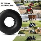 2 PCS 19x7-8 Inner Tube Heavy Duty 19x7.00-8, 20x7-8 Tube with TR13