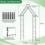 Heavy Duty Garden Arch Trellis for Climbing Plants Garden Arbor Arches
