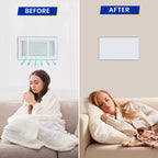 Seatern Magnetic Vent Covers, Extra Strong Magnets, 3.5" x 13.75" (4 Pack) Ultra Thick 60mil, Complete Seal, Air Vent Covers for Home Floor, Wall Registers, HVAC, AC, RV, and Heater Vents