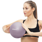 APEXUP Yoga Ball Exercise Ball, Heavy Duty Pilates Ball for Fitness, Balance, Core Workout, Physical Therapy (XXS (9") 23cm, Mauve)
