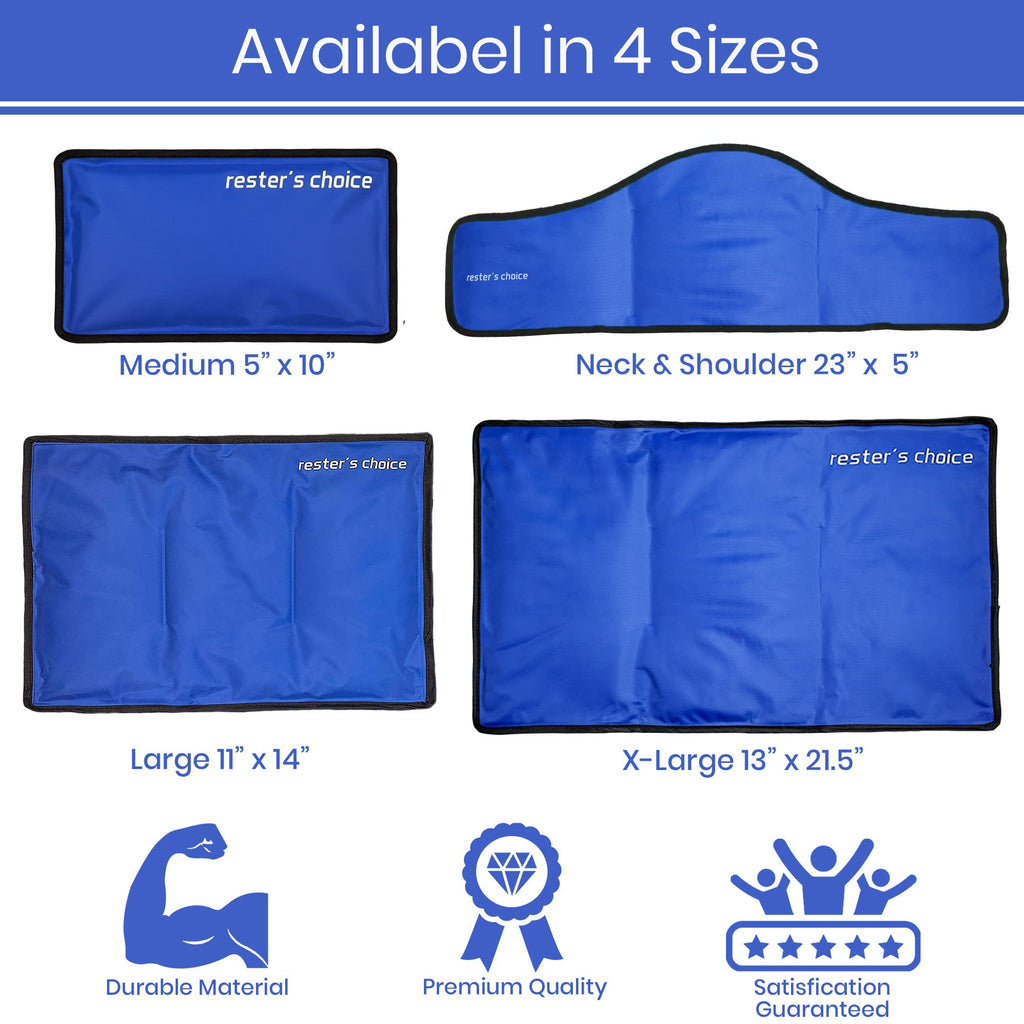 Ice Pack for Injuries Reusable, Soft Gel Flexible - (Large: 11"x14.5") for Hip, Shoulder, Knee, Back - Comfy Cold Pack Compress for Swelling, Bruises, Surgery (Lavender, 1 Pack)