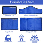 Ice Pack for Injuries Reusable, Soft Gel Flexible - (Large: 11"x14.5") for Hip, Shoulder, Knee, Back - Comfy Cold Pack Compress for Swelling, Bruises, Surgery (Lavender, 1 Pack)