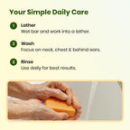 Swarva Japanese Persimmon Soap for Old People Smell & nonenal Odor, 2 Pack