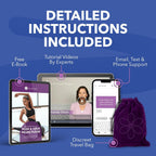 IntimateRose Vibrating Pelvic Wand for Pelvic Muscle Pain Relief - Pelvic Physical Therapy Vibration - BPA-Free, Latex-Free, for Men & Women (Vibration)